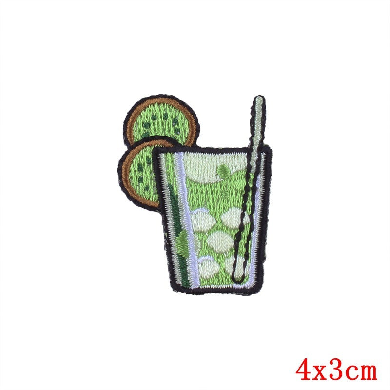 Cartoon Snack Embroidery Stickers Computer Embroidery Clothing