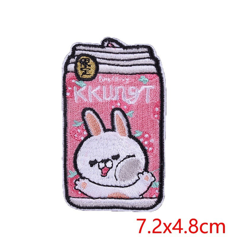 Cartoon Snack Embroidery Stickers Computer Embroidery Clothing
