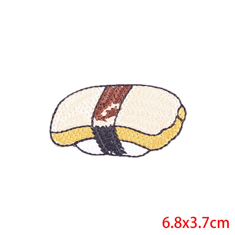 Cartoon Snack Embroidery Stickers Computer Embroidery Clothing