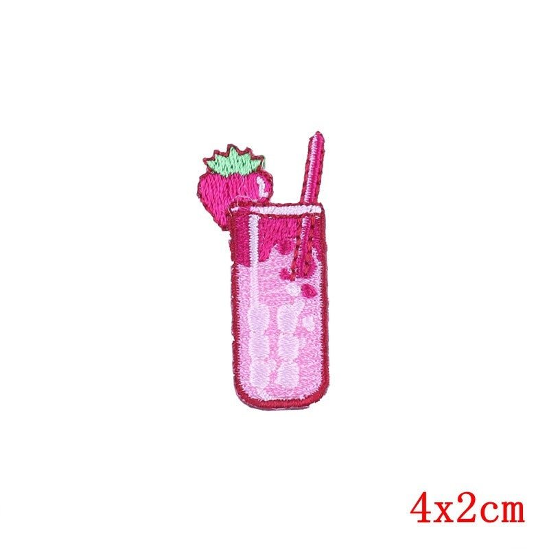 Cartoon Snack Embroidery Stickers Computer Embroidery Clothing