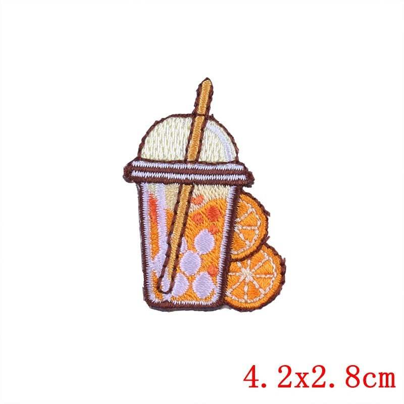 Cartoon Snack Embroidery Stickers Computer Embroidery Clothing