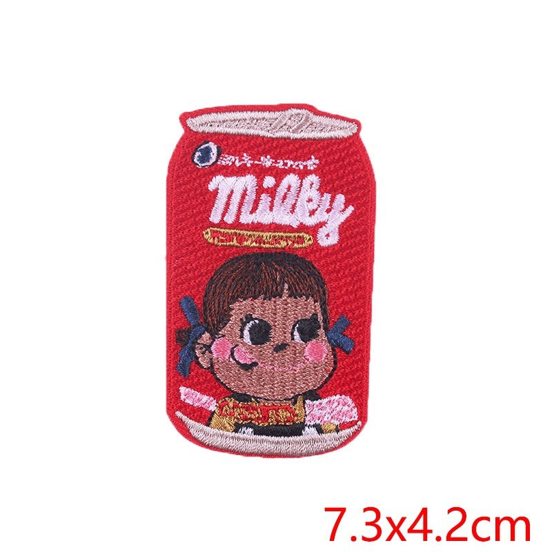 Cartoon Snack Embroidery Stickers Computer Embroidery Clothing