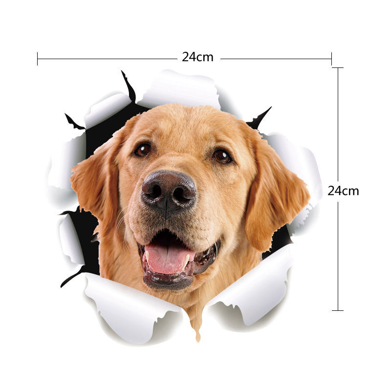 Car Stickers Personality Cartoon 3D Stereo Cute Cat Occlude Scratches Occlude Realistic Kitten Stickers