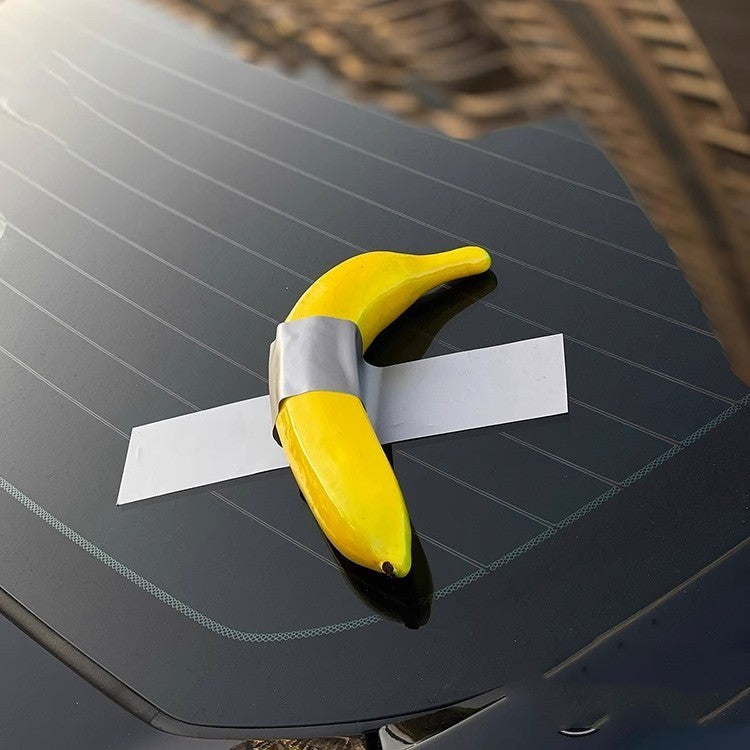 A Banana Car Creative Spoof Art Sticker