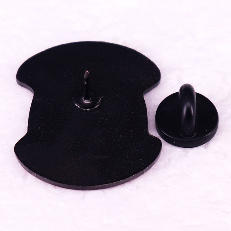 Vegetarian Humor Badge Brooch